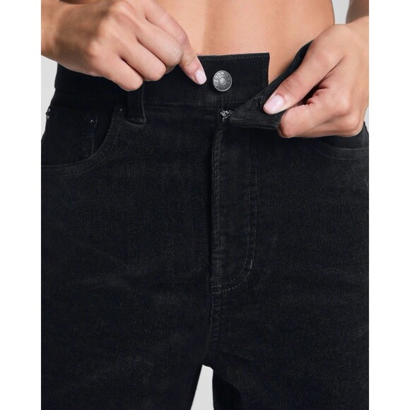 SPANXshape™ Authentic 360 Corduroy 90s Straight Leg Jeans In Black 1X Petite NWT - Picture 3 of 6